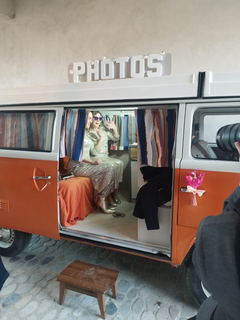 animation photobooth videobooth dans un combi VW