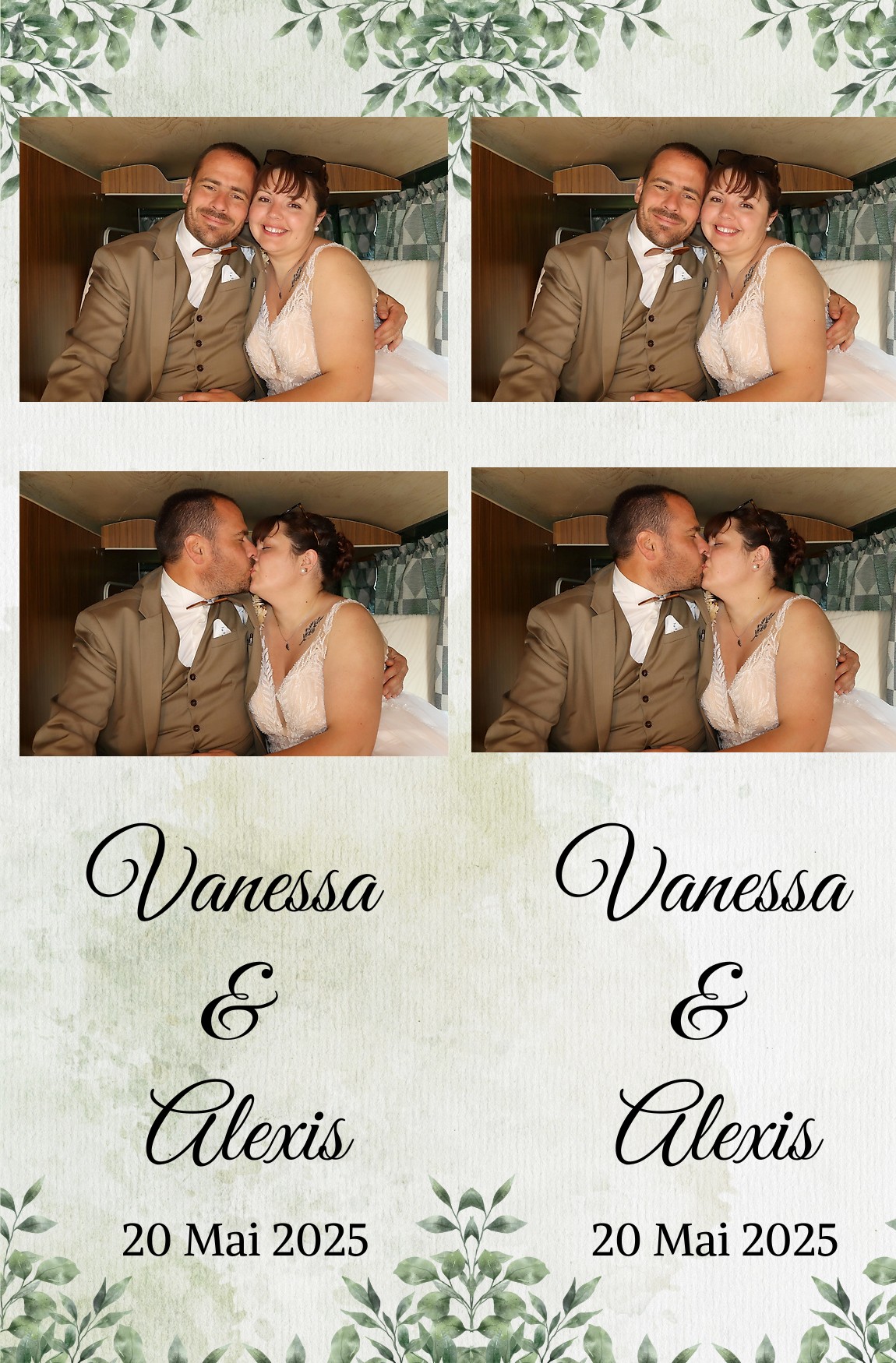 MARIAGE VANESSA ALEXIS
MARIAGE DORDOGNE COMBI PHOTOBOOTH