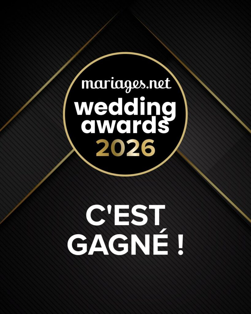 trophée mariage.net meilleur prestataire mariage Occitanie combi